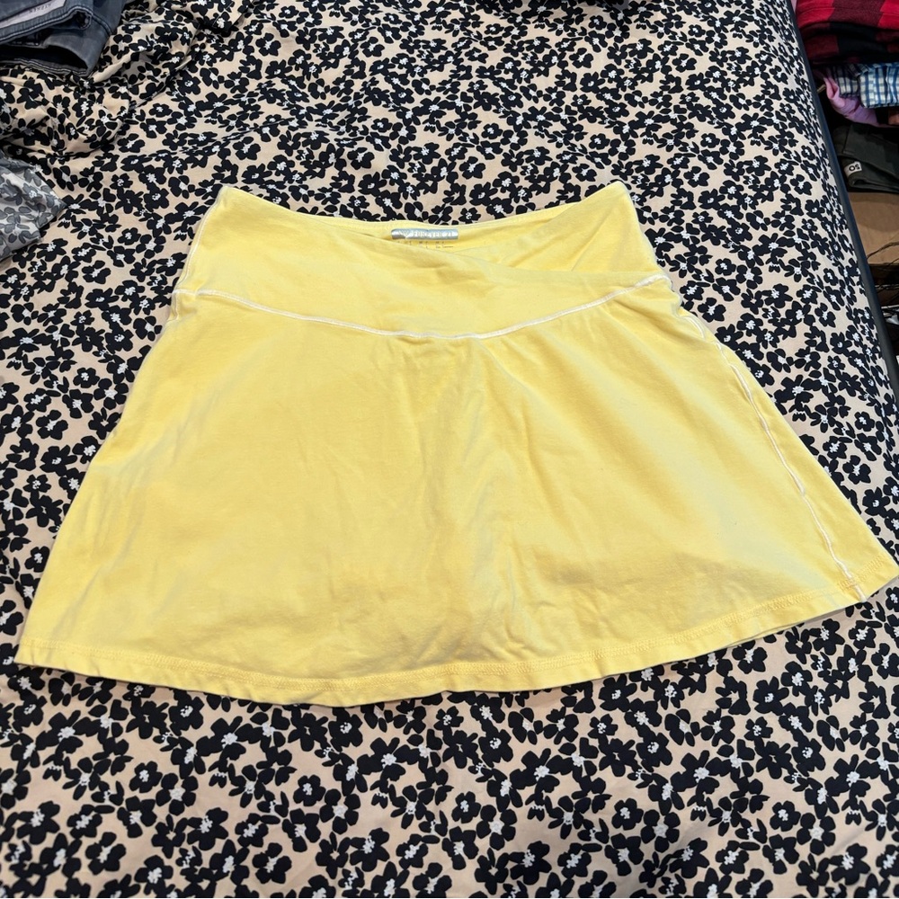 Forever 21 Yellow Circle Skirt